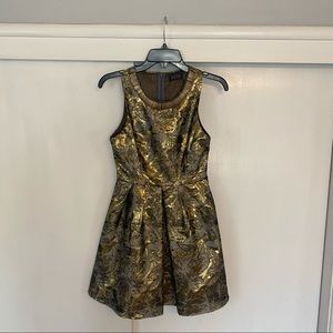 ASTR metallic mini dress